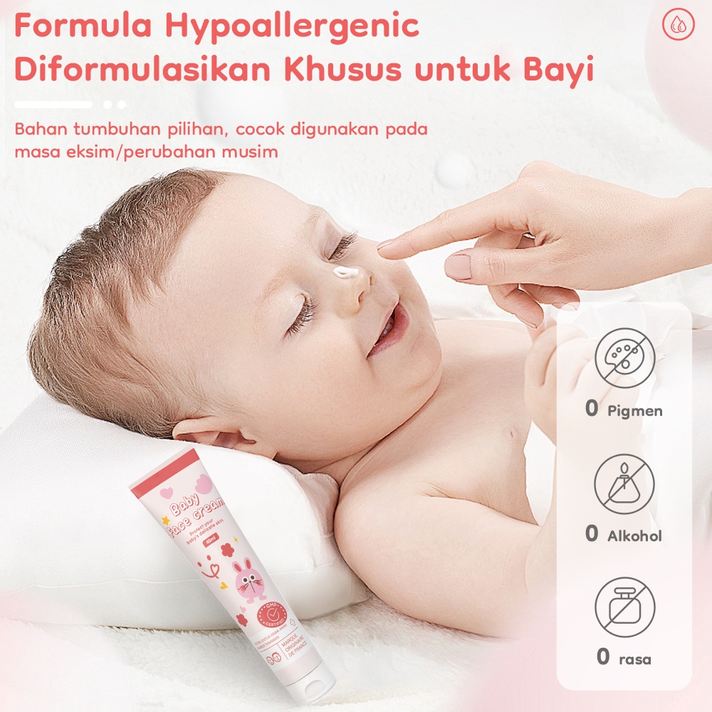 AVINIE Face Cream Baby & Kids 40gr Plant Based Probiotics Vitamin E Skincare Kulit Foto 6