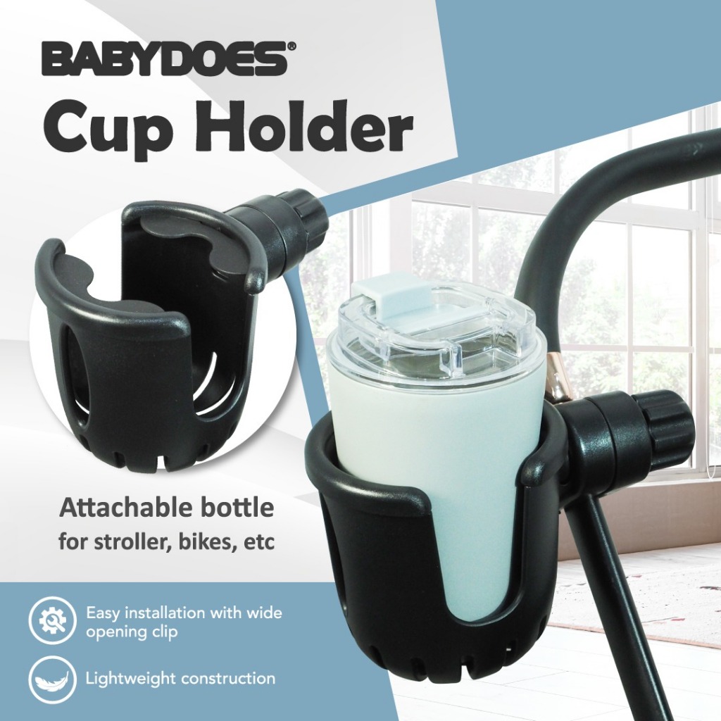 Babydoes Aksesoris Stroller Universal Set Cup Holder & Diaper Bag Anti Friction Pad Foto 3