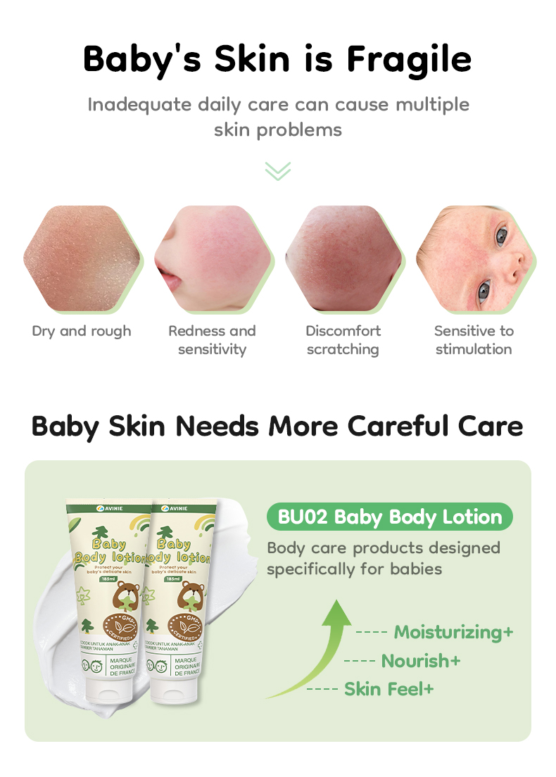 Avinie Body Lotion Bayi Hipoalergenik 185ml Melembabkan & Menenangkan Kulit Foto 6