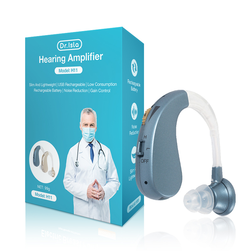 Alat Bantu Dengar Dr.isla H11 Portable untuk Lansia dengan 4 Level Volume & Noise Foto 7