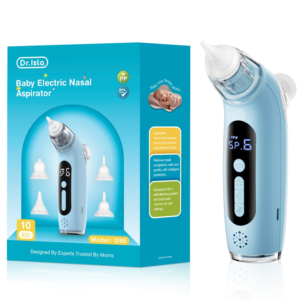 Dr.isla Penyedot Ingus Bayi Elektrik U95 2-in-1 Nebulizer 6 Level Hisap Portable Foto 5