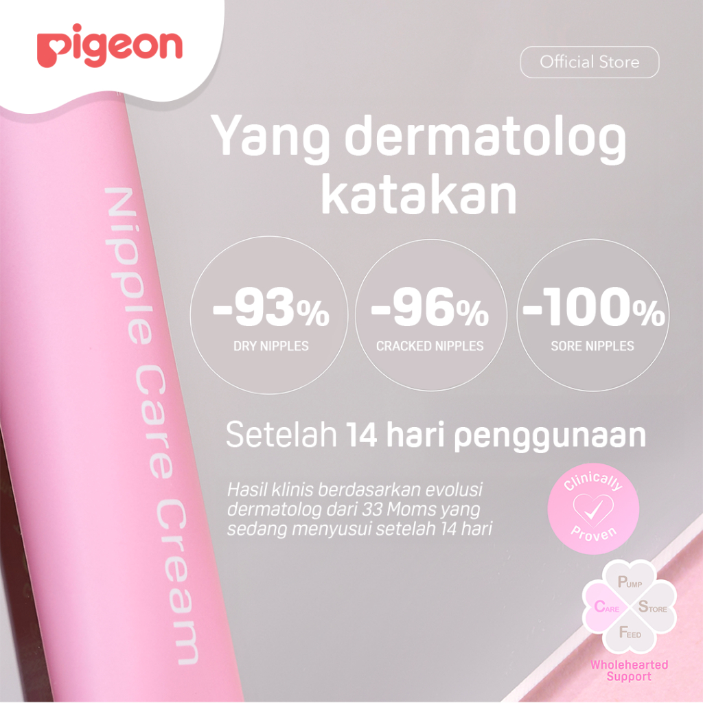 PIGEON Nipple Care Cream 20g Twin Pack Krim Pelembab & Perawatan Puting Lecet Halal Foto 5