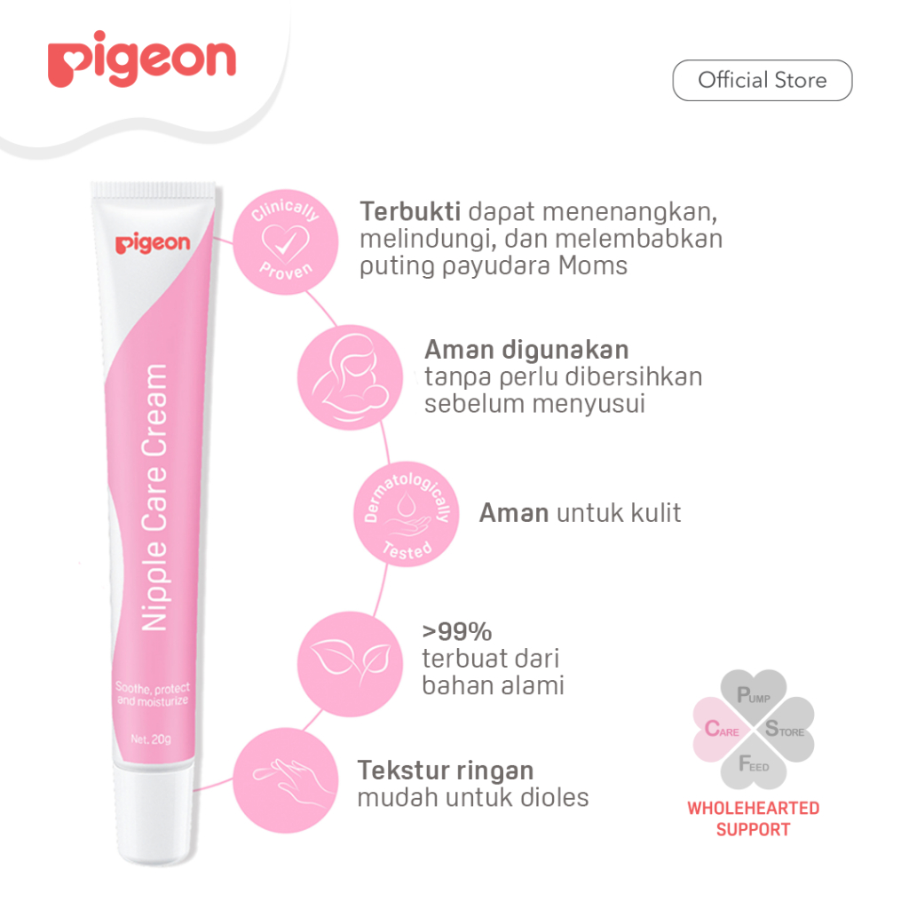 Pigeon Selfcare Bundling Breast Pads 12pcs & Nipple Care Cream 20g Untuk Ibu Menyusui Foto 6