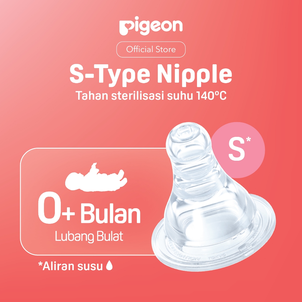Dot Pigeon Peristaltic Slim Neck Nipple Ukuran L Box 2pcs Original Anti Kolik Foto 4